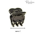 thumbnail image 4 of Parcelona French Petunia Mini 1&rdquo; Celluloid Set of 2 Hair Claw Clips for Women, 4 of 14
