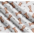 thumbnail image 3 of Soimoi White Cotton Voile Fabric Footprints & Mouse Kids Print Sewing Fabric Yard 58 Inch Wide, 3 of 7