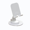 thumbnail image 2 of Soporte ajustable y plegable para teléfono y tablet con soporte de múltiples ángulos, diseño ligero y portátil, base estable con peso, para hogar, oficina, escuela, viajes, en negro o blanco., 2 of 6