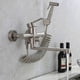 thumbnail image 3 of Single Handle Kitchen Faucet Wall Mounted With Hand Shower, With Spray Gun, Kitchen Sink, Stainless Steel Faucet, Hot/cold Water, Laundry Tub, Rotatab, 3 of 5