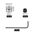 thumbnail image 2 of Uxcell 30 Pcs Metal Locking Pin Backs, Locking Pin Keepers Locking Clasp 5mm(H) with 4 Wrench Replacement in Storage Case , Silver Tone, 2 of 7