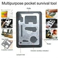 thumbnail image 4 of 7-in-1 Outdoor Survival Emergency Kit with Stainless Steel Tool Card, Fire Starter, Compass, Wire Cut, Sound Maker, Multifunction Flashlight Pliers & Emergency Blanket – Packed in Waterproof Box,, 4 of 6