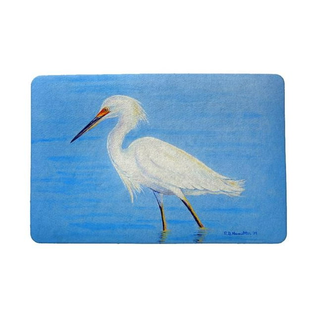Betsy Drake DM1087 Tapis de Porte en Aigrette Enneigée 18 x 26 Po