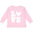 thumbnail image 3 of Inktastic Love Chickens Boys or Girls Long Sleeve Toddler T-Shirt, 3 of 5