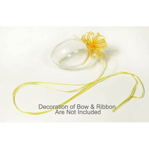 Crystal Easter Eggs Plastic Fillable Easter Decoration Lot of 12