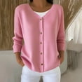 thumbnail image 2 of Aboser Ribbed Knit Cardigan Sweaters for Women Plus Size Button Down Cardigans Warm Casual V Neck Sweater Coat Loose Long Sleeve Knitwear, 2 of 7
