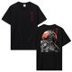 thumbnail image 1 of Camiseta de espíritu samurái japonesa camiseta con estampado trasero de estilo japonés camiseta gráfica Vintage de algodón para hombre camisetas informales Harajuku, 1 of 8