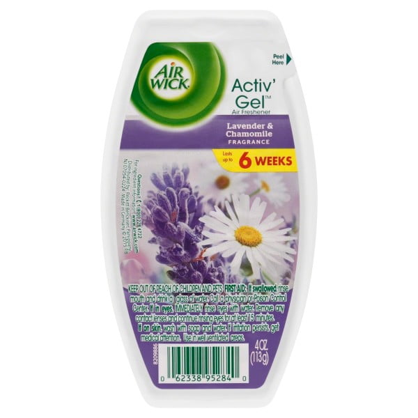Air Wick Room Air Freshener Activ' Gel, Lavender & Chamomile, 4.0 oz.
