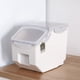 thumbnail image 3 of Greeniant Contenedor de almacenamiento de alimentos para mascotas, a prueba de humedad, a prueba de polillas, Base de rodillo a prueba de fugas, caja de Suministros para perros Azul 15kg Greeniant PT005049-02, 3 of 6