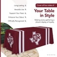 thumbnail image 4 of Texas A&M Aggies 6' College Sports Printed Table Throw - NCAA Licensed - Polyester Draped - School Tablecloth (Maroon, White), 4 of 5