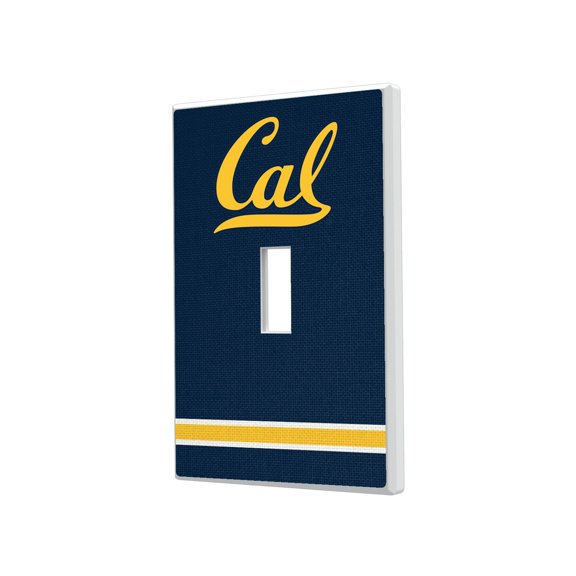 Cal Bears Stripe Design Single Toggle Light Switch Plate