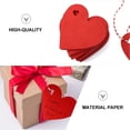 thumbnail image 2 of 1 Ensemble 100 Pcs Étiquettes Suspendues en Forme de Cœur pour la Saint-Valentin (Rouge), 2 of 7