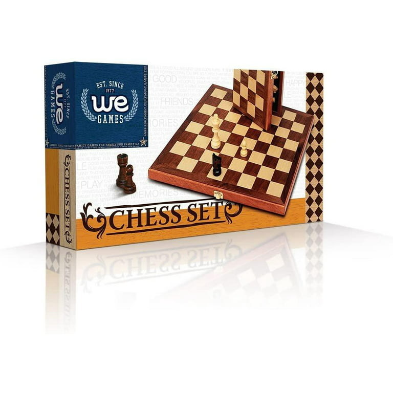 Foldable Wooden Chess Set Board Game – Whippersnappers Toy Store