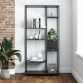 thumbnail image 2 of RealRooms Shadwick Metal Bookcase Room Divider, Black, 2 of 9