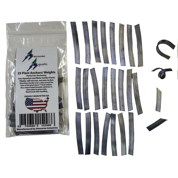 Pack de 25 cintas de plomo Plant Anchors para plantas vivas