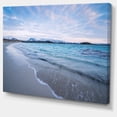 thumbnail image 2 of Waves Splashing the Calm Seashore - Modern Seascape Canvas Artwork, 2 of 3