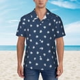 thumbnail image 2 of Pofeuu Turtle Print Hawaiian Shirt for Men Sleeves Casual Button Down Summer Beach Dress Shirts T-Shirts,, 2 of 7