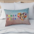 thumbnail image 4 of Peace Love Pride Shetland Sheepdog with Rainbow Sunglasses LGBT LGBTQ+ Quilt Pillowcase Sheltie Dog Lover Gifts Throw Pillow Cover Bed Home Decor - 01004, 4 of 5