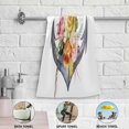 thumbnail image 4 of Floral Anchor Summer Hand Towels 2 PCS, Watercolor Nautical Marine Kitchen Towel Ultra Soft and Highly Absorbent,Decorative Fingertip Face Towel for Bathroom Hotel, 28.3"x14.4", 4 of 4