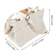 thumbnail image 2 of WHAMVOX Sac Fourre-Tout Maman Design Multifonctionnel Sac en Toile 1 Pcs Beige Essentiels pour Bébé Rangement pour Femmes, 2 of 8