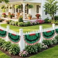 thumbnail image 5 of Xuniizn Bunting Flags Outdoor, 35x18" Christmas Day Scalloped Flag Buntings for Outside Stripe Printed Yard Fence Hanging Use with Canvas Header And Eyelets, Christmas Decorations Indoor/Outdoor, 5 of 7