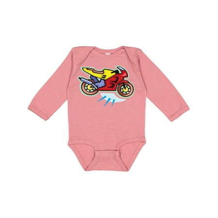 

Inktastic crotch rocket Motorcycle Gift Baby Boy or Baby Girl Long Sleeve Bodysuit