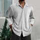 thumbnail image 1 of Seeotter Men's Button Down Shirt Texture Wrinkle Free Shirts Long Sleeve Waffle Untucked Shirt, 1 of 3