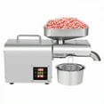 thumbnail image 5 of Fichiouy Automatic Small Oil Press Machine 304 Stainless Steel Peanuts Walnuts Press with Temperature Control 110V 610W, 5 of 9
