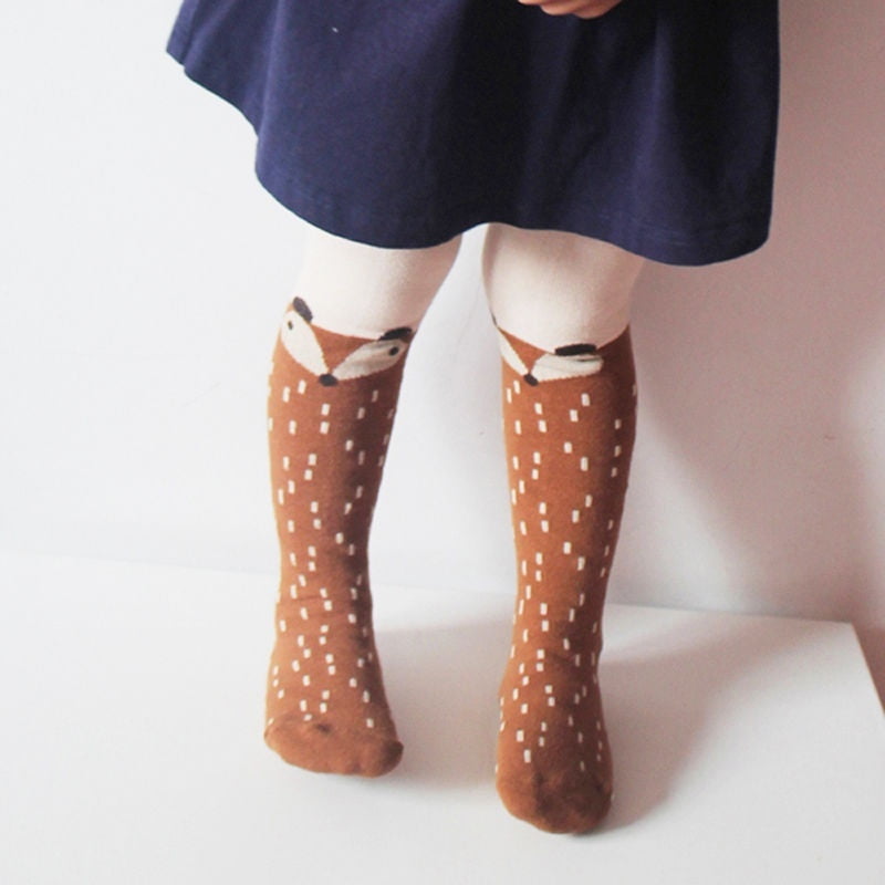 Girls fox tights hotsell