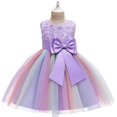 thumbnail image 1 of Vestido de verano de unicornio grande para niñas, vestido de princesa, vestido para niñas, falda abullonada, 1 of 5