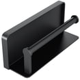 thumbnail image 2 of Mlless Paper Towel Holder with Shelf for Kitchen and Bathroom - Wall Mount, Black Aluminum, 2 of 6