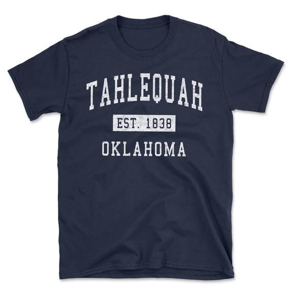 Tahlequah Oklahoma Classic Established Men's Cotton T-Shirt