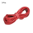 thumbnail image 3 of Uxcell 5.47 Yards 2.6mm Flat Leather Cord Suede String for DIY Crafts, Red 3Pack, 3 of 6