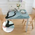 thumbnail image 2 of nygtbtfer Africa Women Landscape Tablecloth with Lace Trim Spring Summer Tablecloths Polyester Table Cover Waterproof Wipeable Table Cloth Linen for Kitchen, Fits Tables  Diameter white, 2 of 8