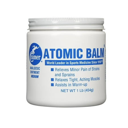 Cramer Atomic Balm, Warming Cream for Relieving Minor Pain From Strains and Sprains, Relaxing Tight Aching Muscles, and Assisting in Warm-Up, Penetrating Warming Analgesic to Soothe Sore