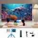 thumbnail image 1 of Miniproyector LED portátil de alta definición para el hogar, máquina de regalo para padres e hijos, compatible con decodificación de 1080p, compatible con transferencia de disco, tarjeta y cable., 1 of 8