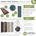 thumbnail image 4 of Ekena Millwork LVSL0004CB 3" Lifetime Vinyl Shutter-Lok's, Classic Blue (4/Bag), 4 Count, 4 of 4