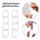 thumbnail image 4 of Anillo en forma de C Inteprter 24 unids/set Accesorios para cortinas de baño Transparente 3,8*5,5 CM, 4 of 6