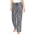 thumbnail image 1 of Balery Daisies Flowers Pantalones de pijama para mujer, pijamas ultraligeros, pantalones de estar por casa-Small, 1 of 6