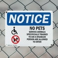 thumbnail image 5 of (2 Pack) No Pets Service Animals Allowed OSHA Notice Sign 24 Inch X 18 Inch Indoor / Outdoor Rust-Free Aluminum Metal Signs for Workplace, Workshop, and Construction Site, Made in the, 5 of 8