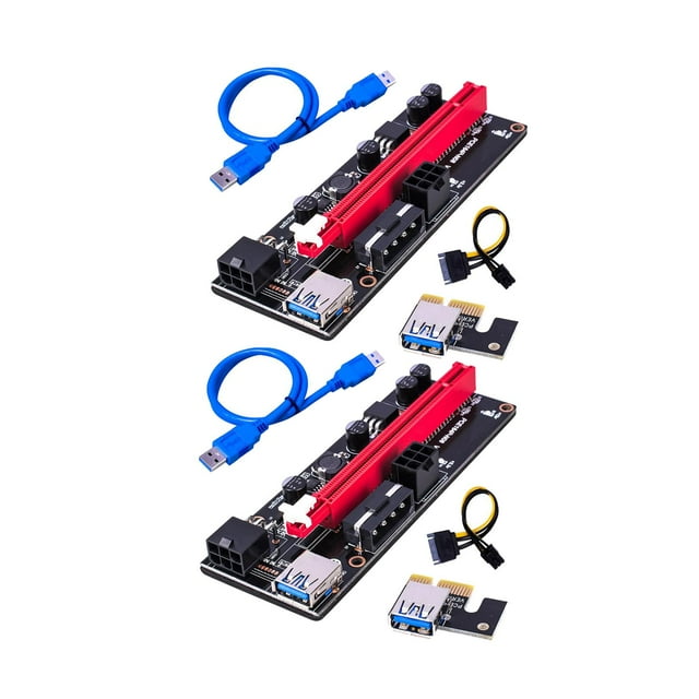 Módulo de Expansión Vertical Tarjeta Adaptadora Incorporada, Puertos Grandes de 4 Y 6 Pines, 2 Tarjetas Adaptadoras USB3.0 Baoblaze módulo extensor pcie