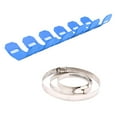 thumbnail image 2 of Almencla 25cm Exhaust Pipe Protector Guard Heat for 2 Stroke Motorcycle Blue, 2 of 8