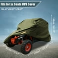 thumbnail image 4 of Unique Bargains Housse de Protection Imperméable UTV 210D Vert Armée 2 Places pour Polaris RZR pour Ranger pour Can-Am, 4 of 8