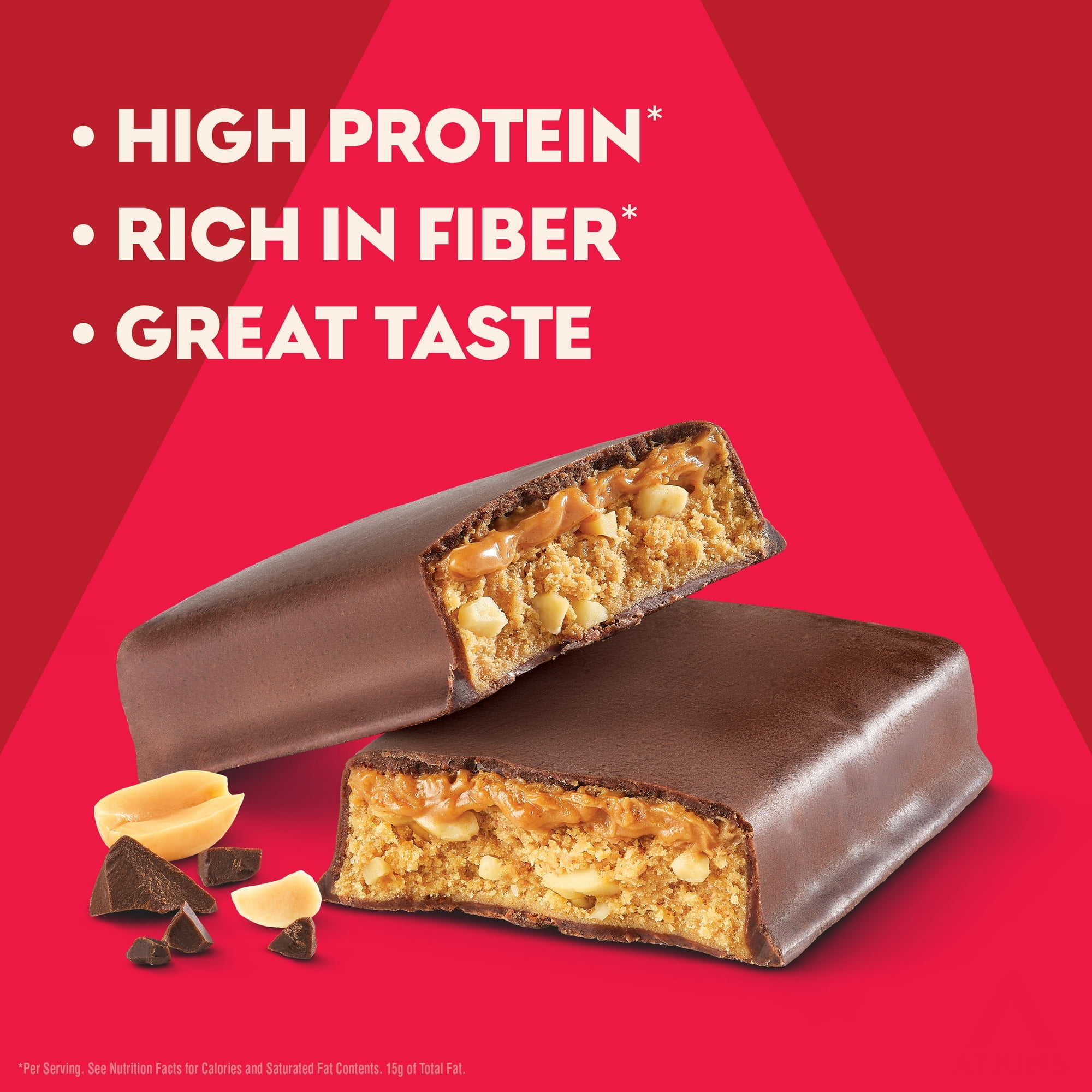Atkins High Protein Bars, Chocolate Peanut Butter Flavored, 16g of Protein, 3g Net Carbs, Value Pack, 8 Count