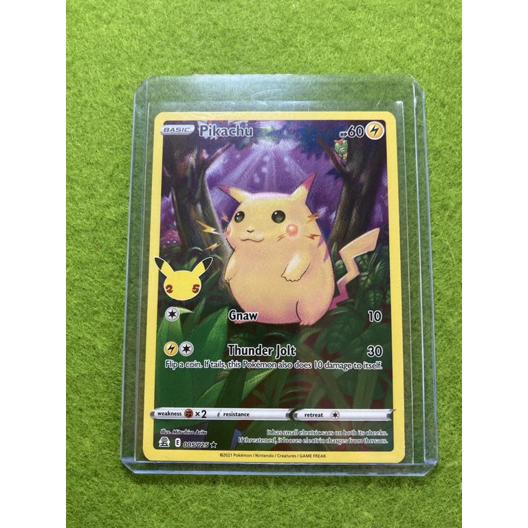 pokemon celebrations pikachu cards CARD FULL ART 2021 Pokémon PIKACHU Card TCG CCG Art and an online game code. Celebrations: 25th Anniversary - Special