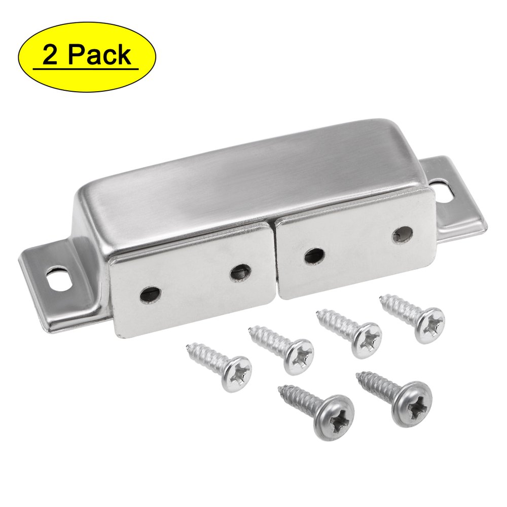 Uxcell Latch Catches Double Strike Plate Stainless Steel 2