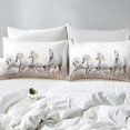 thumbnail image 4 of Horse Duvet Cover Set Queen Size for Boys Men 3D Running Steed Print Bedding, 4 of 7