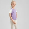 thumbnail image 4 of GYRATEDREAM Girls Short Sleeve Dry-Fit Crew Neck Active Athletic Performance T-Shirt for Kids 5-12 Years, 4 of 9
