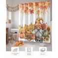 thumbnail image 7 of Fall Shower Curtain Pumpkin Gnome Bathroom Curtains with Hooks, Waterproof Fabric Maple Leaves Sunflower Thanksgiving Bath Shower Curtains Set for Bathroom Bathtubs Decor 36x72 Inch, 7 of 7