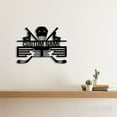 thumbnail image 5 of Craftnamesign Custom Metal Hockey Medal Hanger Wall Art, Hockey Player Medal Display Awards Sign, 5 of 5